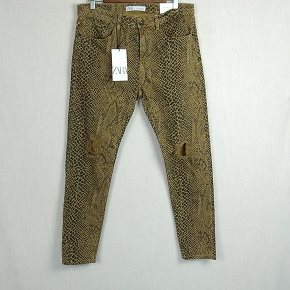 leopard print skinny jeans mens